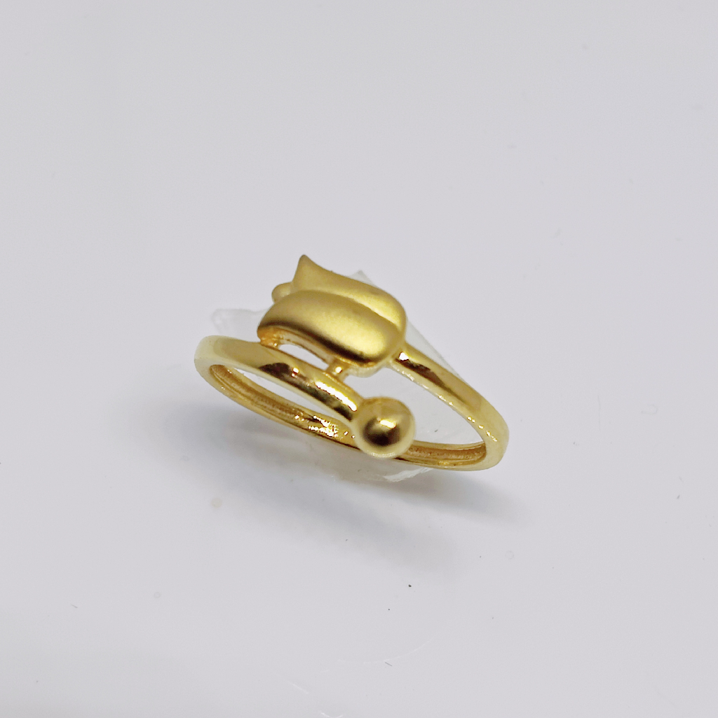 22k gold rose shape ladies ring