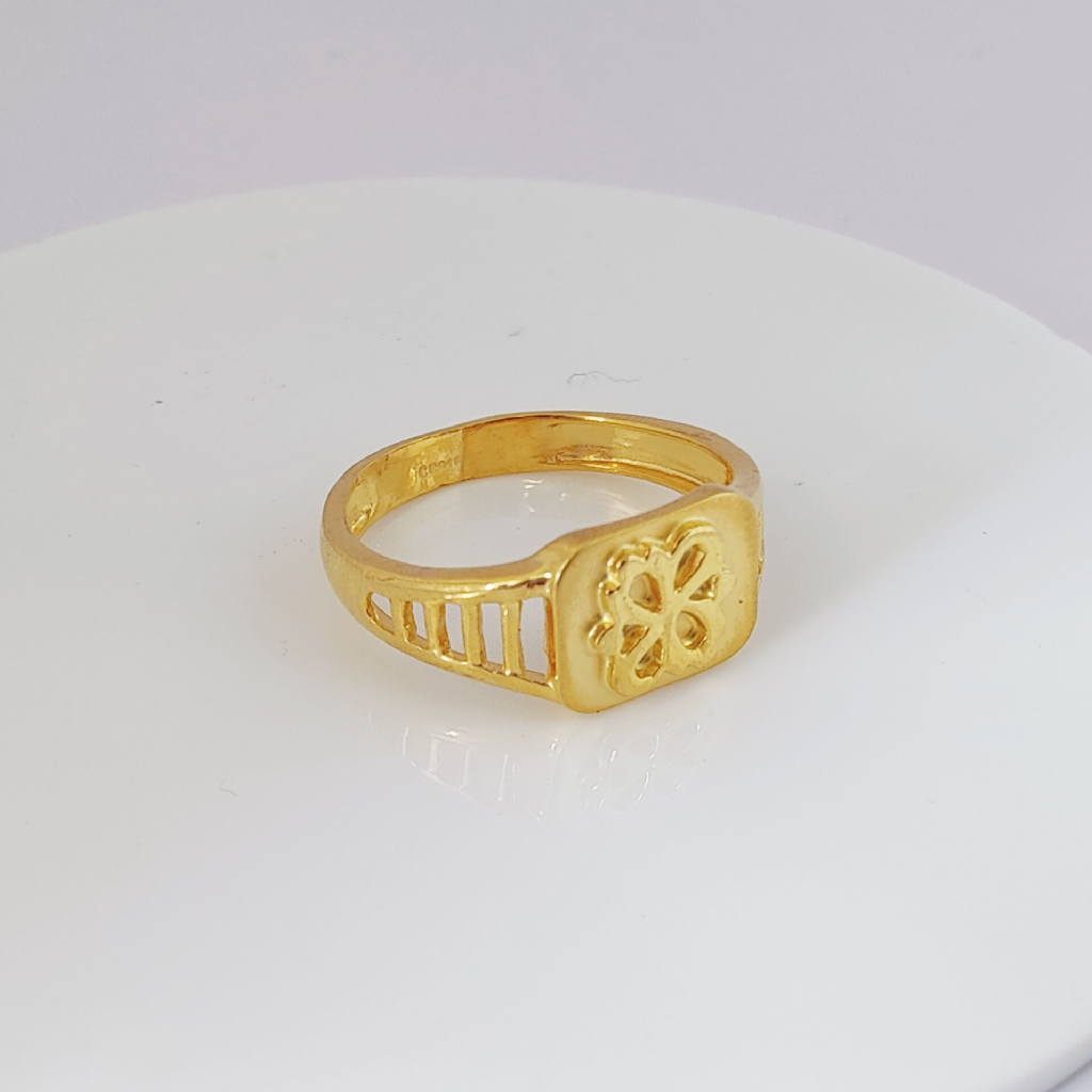 916 Gold Plain Gents Ring