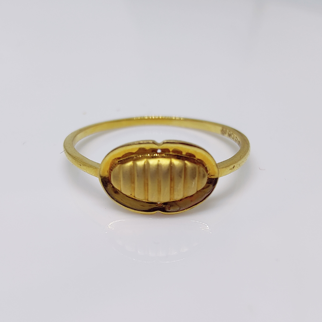 22k gold plain Solider ladies ring