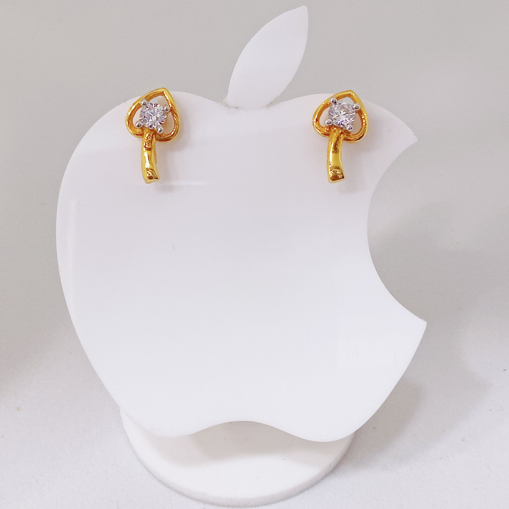 22k gold nice design exclusive stone ladies earring
