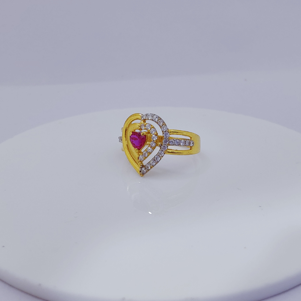 22k Gold Exclusive One Said Heart Shape Ring