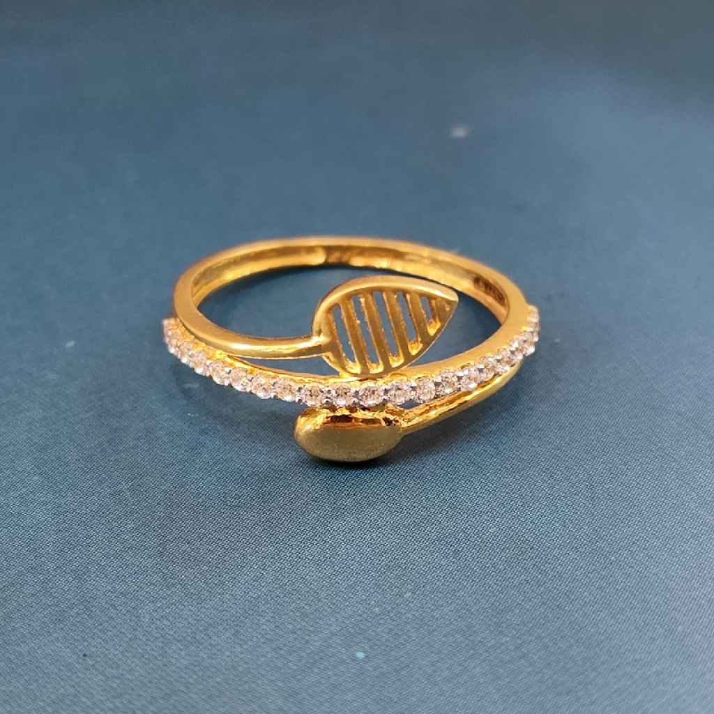 22k 916 gold exclusive plain ladies ring