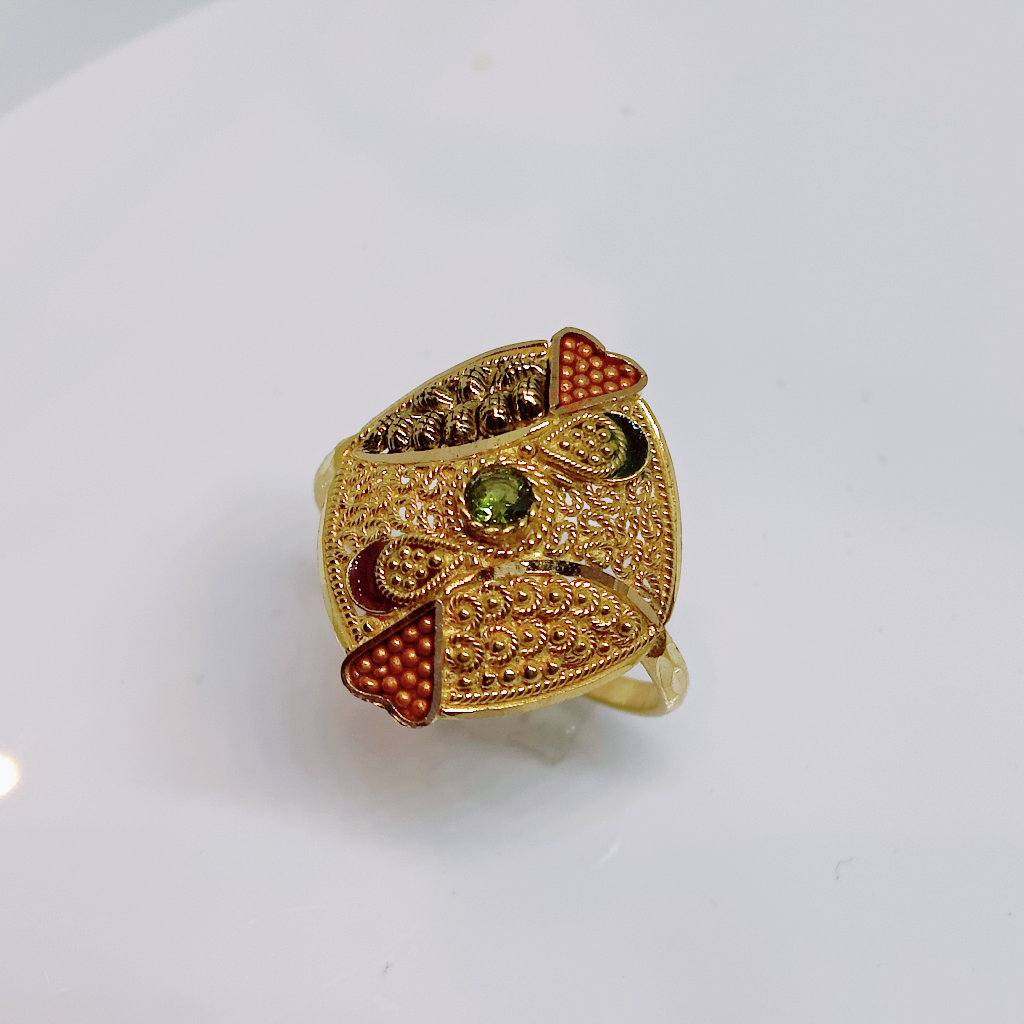 22k gold exclusive kalkatti ladies ring