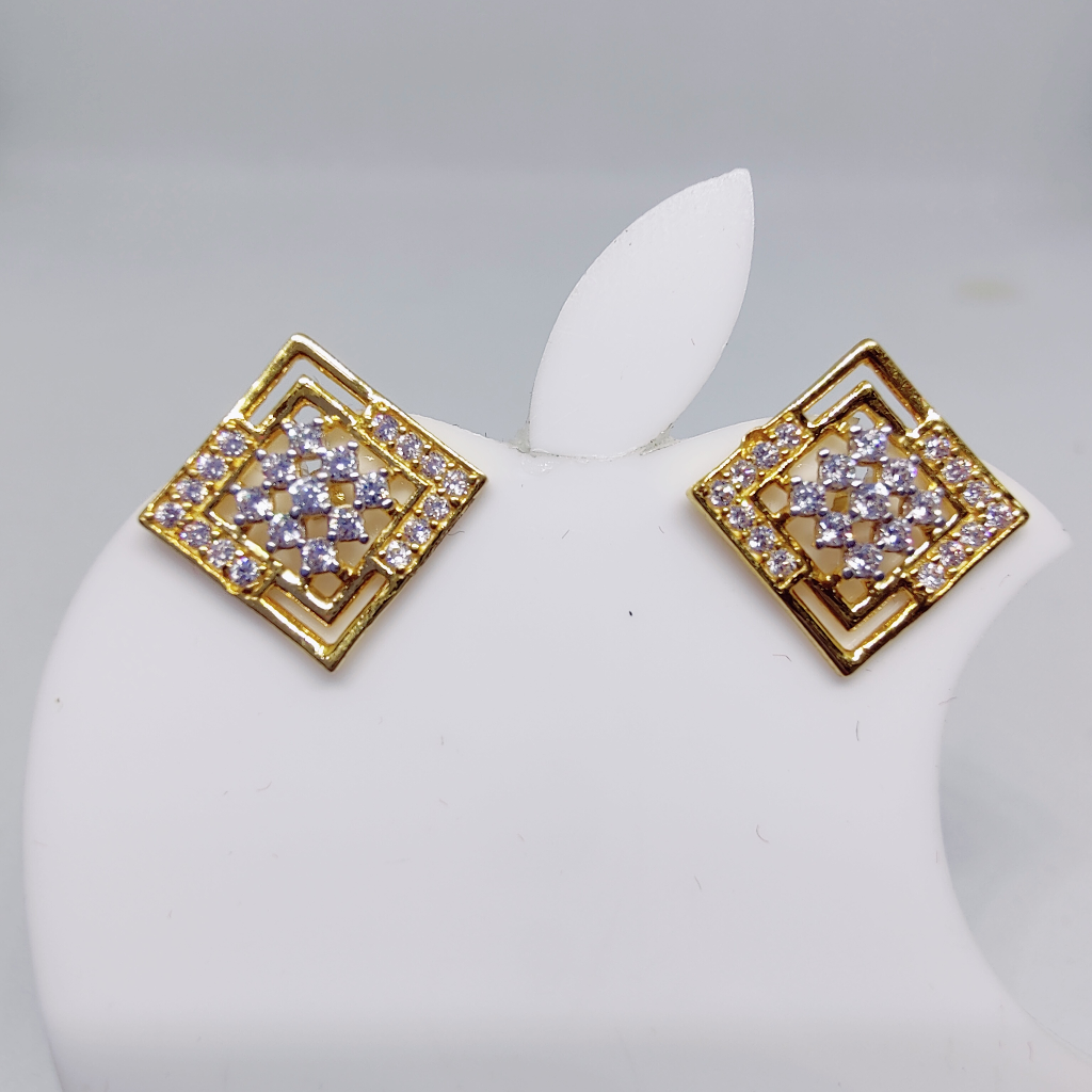 22k Gold Exclusive Square Shape Ladies Earring