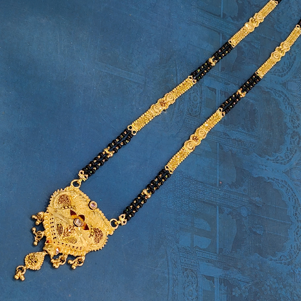 1.gram gold forming fashion  antique jewellery mangalsutra