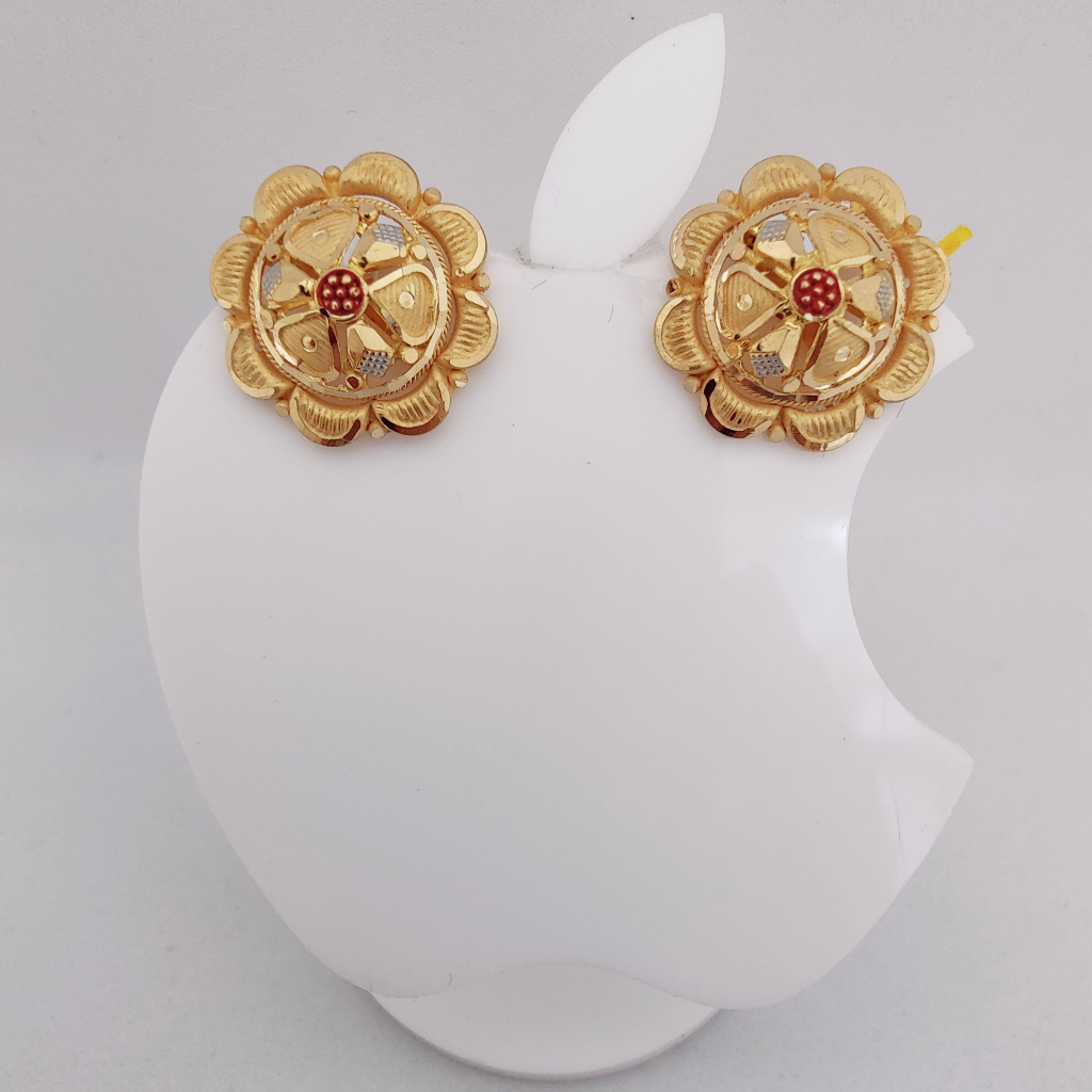 22k Gold Exclusive Round Ledies Earring