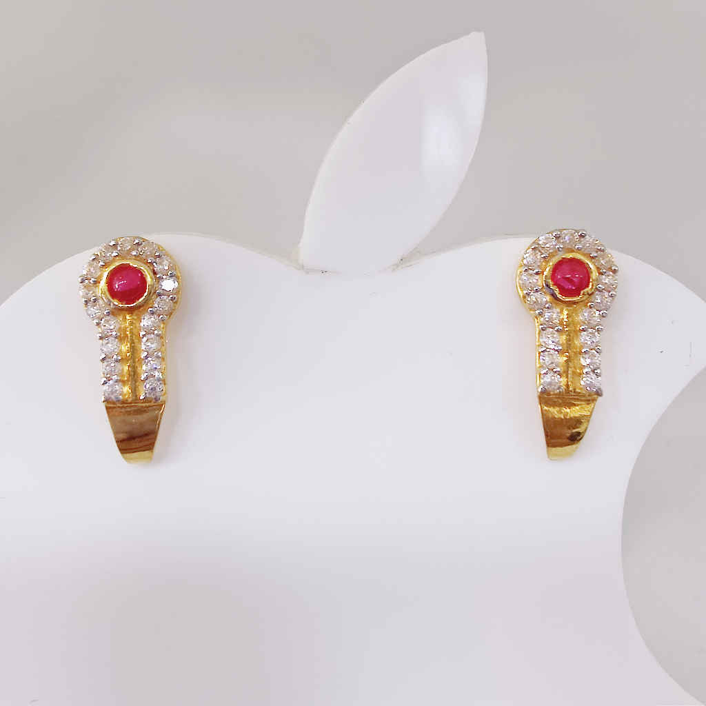 22k gold exclusive diamond ladies earring