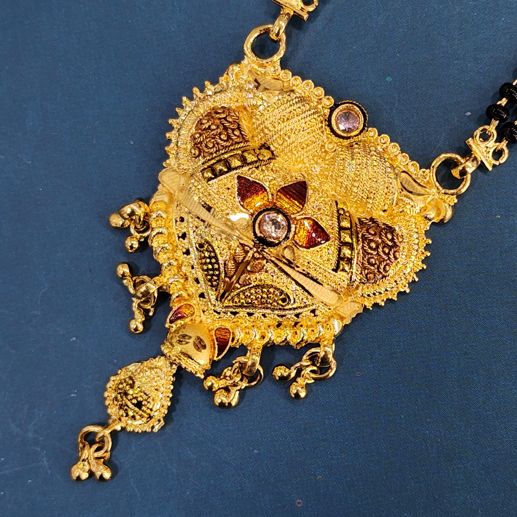1.gram gold forming fashion  antique jewellery mangalsutra