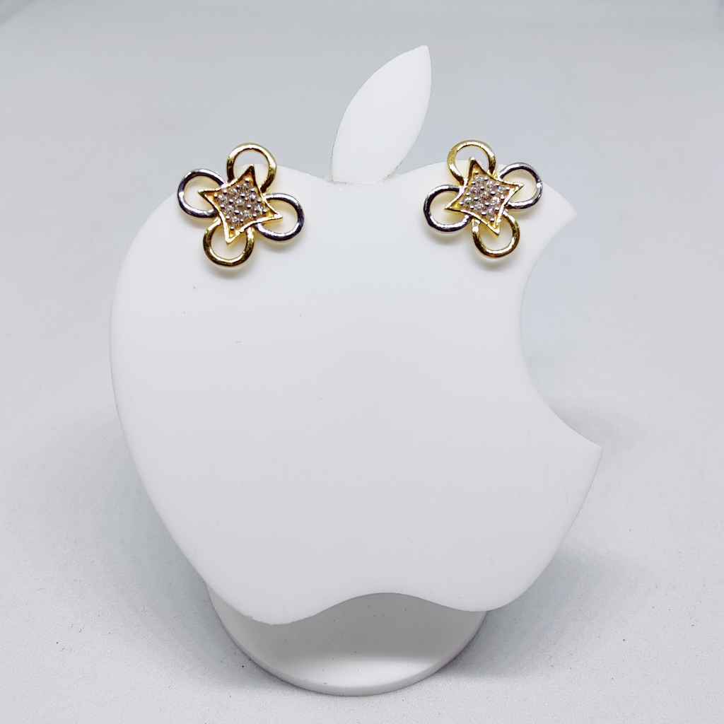 18k gold diamond flower design tops