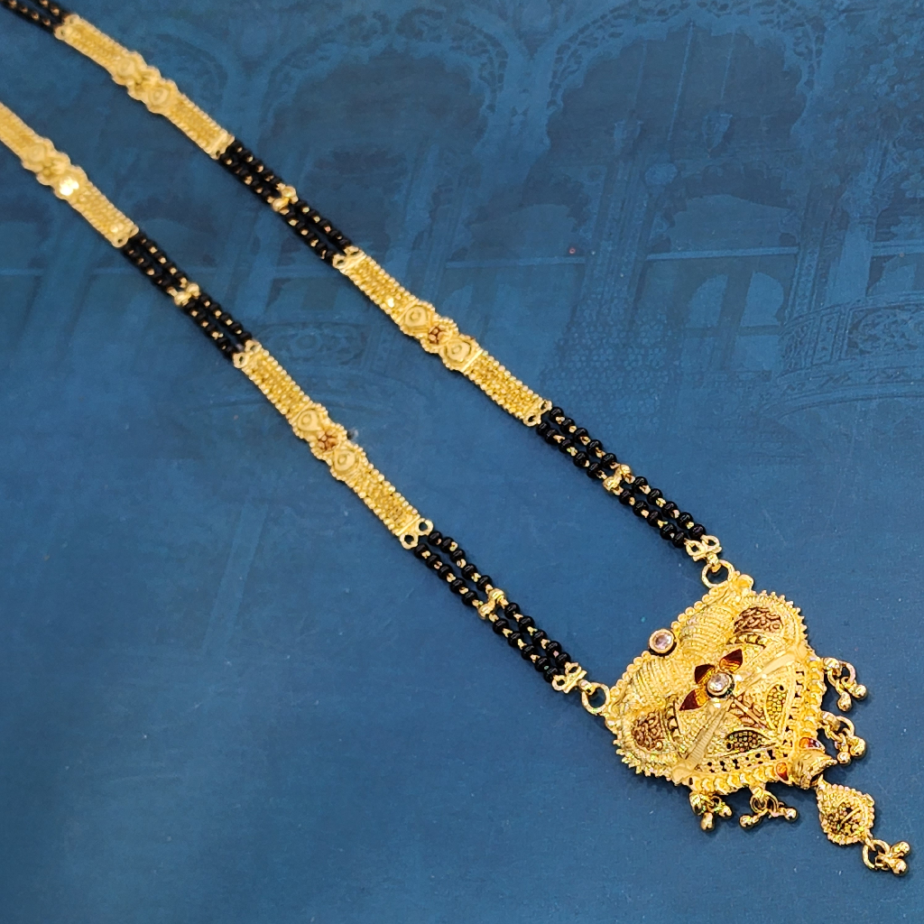 1.gram gold forming fashion  antique jewellery mangalsutra