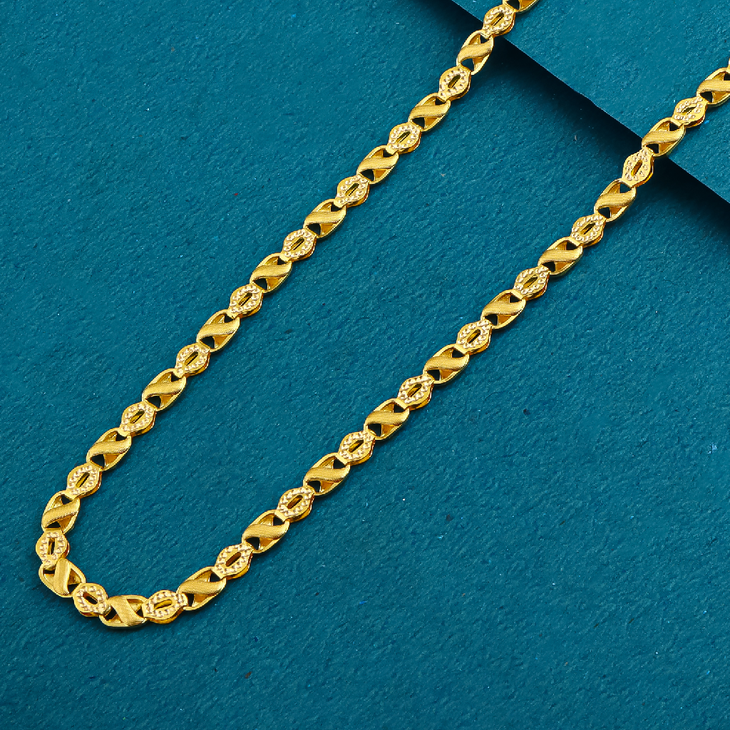 22K 916 Gold Fancy Regular Wearing Gents Chain