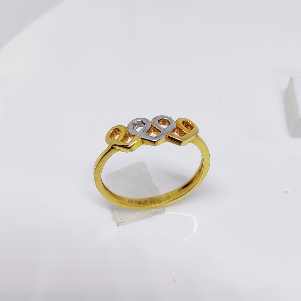 22k Gold Exclusive Heart Shape Plain Ring