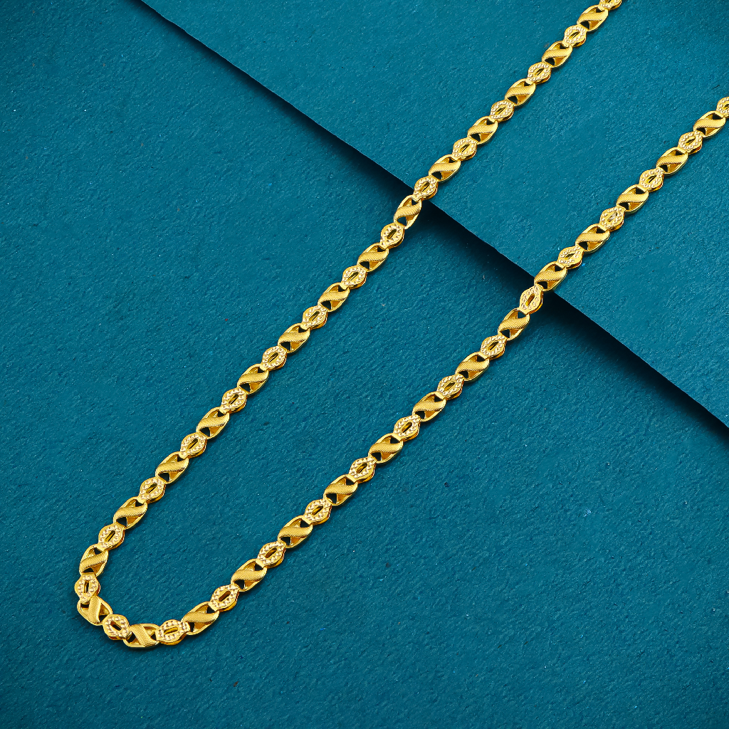 22K 916 Gold Fancy Regular Wearing Gents Chain