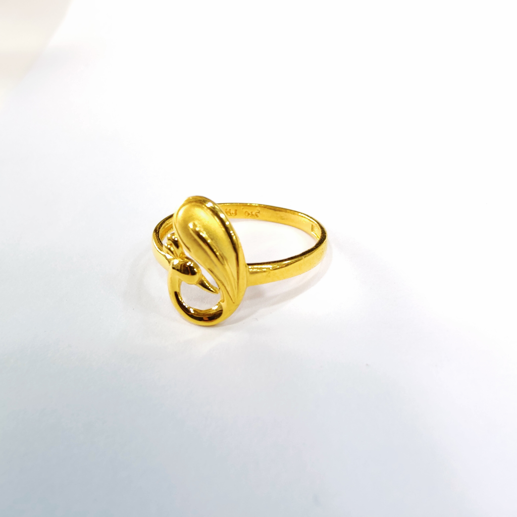 916 Plain Gold Peacock Design Ladies Ring