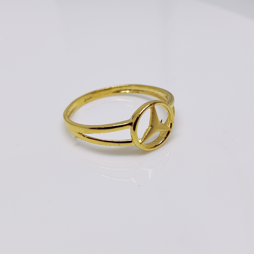 22k gold plain design ladies ring