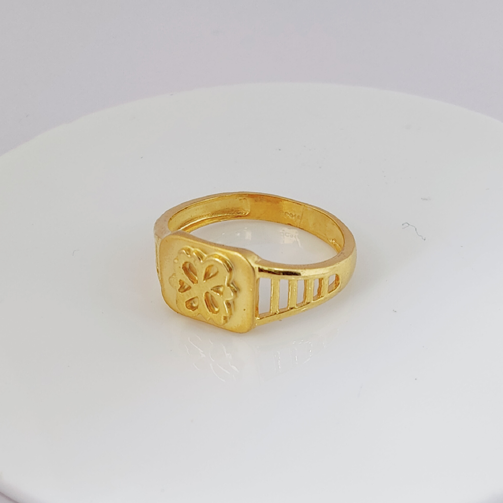 916 Gold Plain Gents Ring