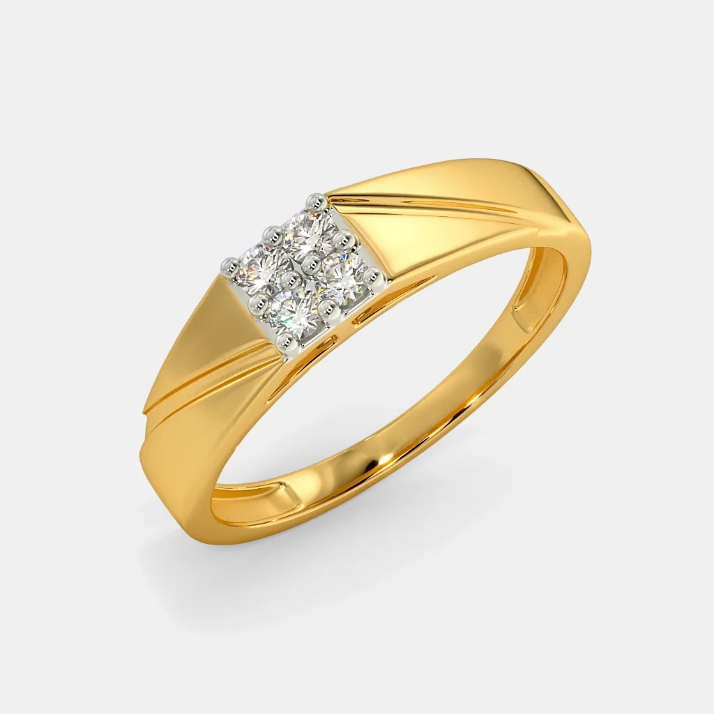 916 gold ladies and gents ring