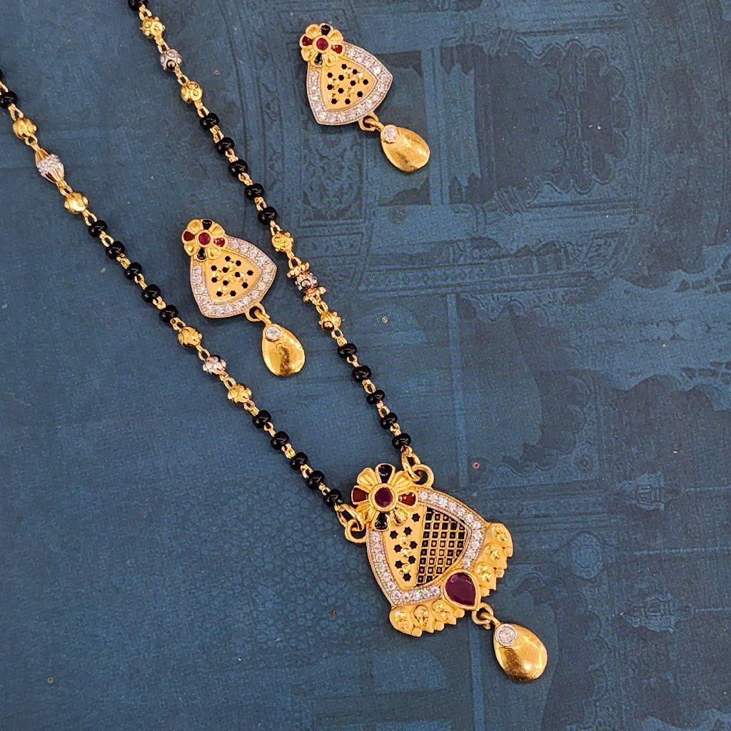 1.gram gold forming Antique Design mangalsutra