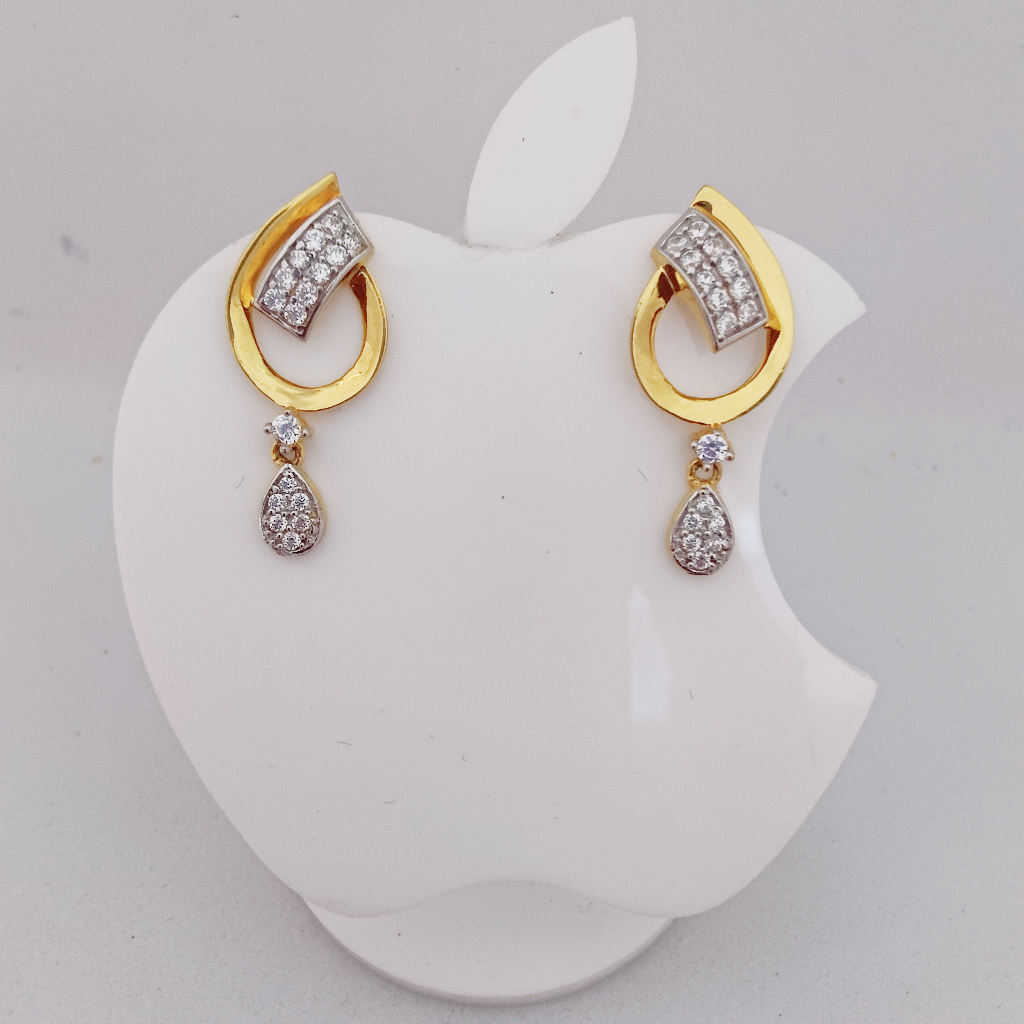 22k gold exclusive diamond hanging earring