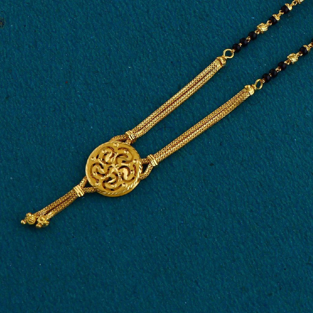 22K Gold Exclusive Pendant Hanging Dokiya Mangalsutra
