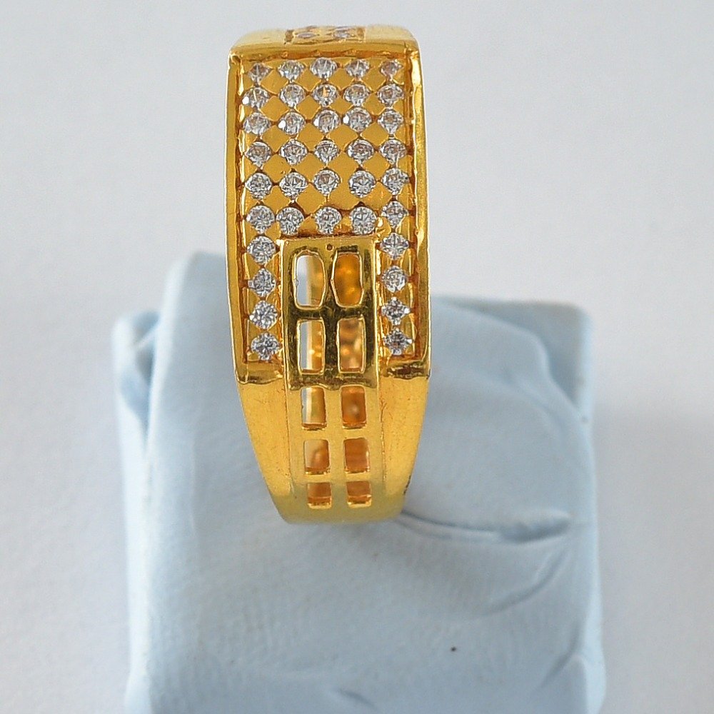 Gold Diamond Gent's Ring AJ-151