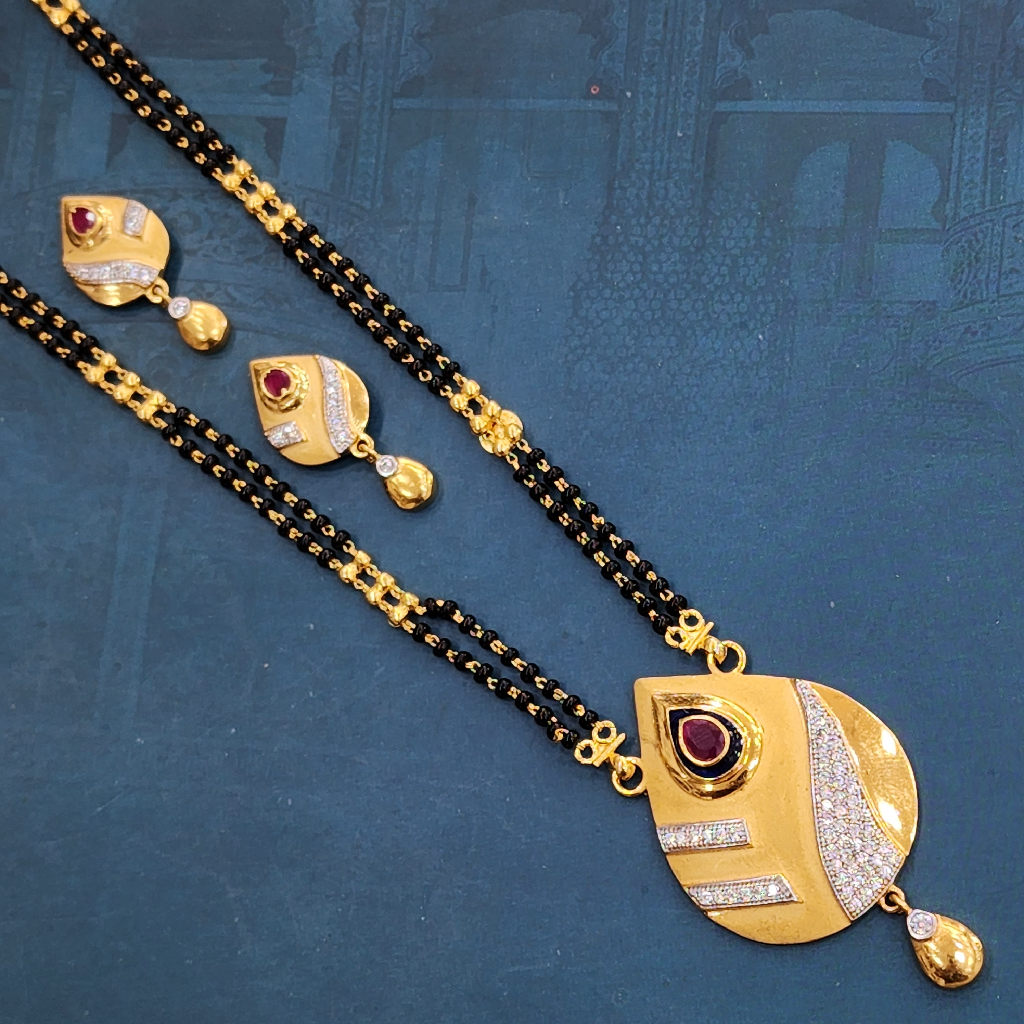 1. gram gold forming Classic fashion jewellery mangalsutra