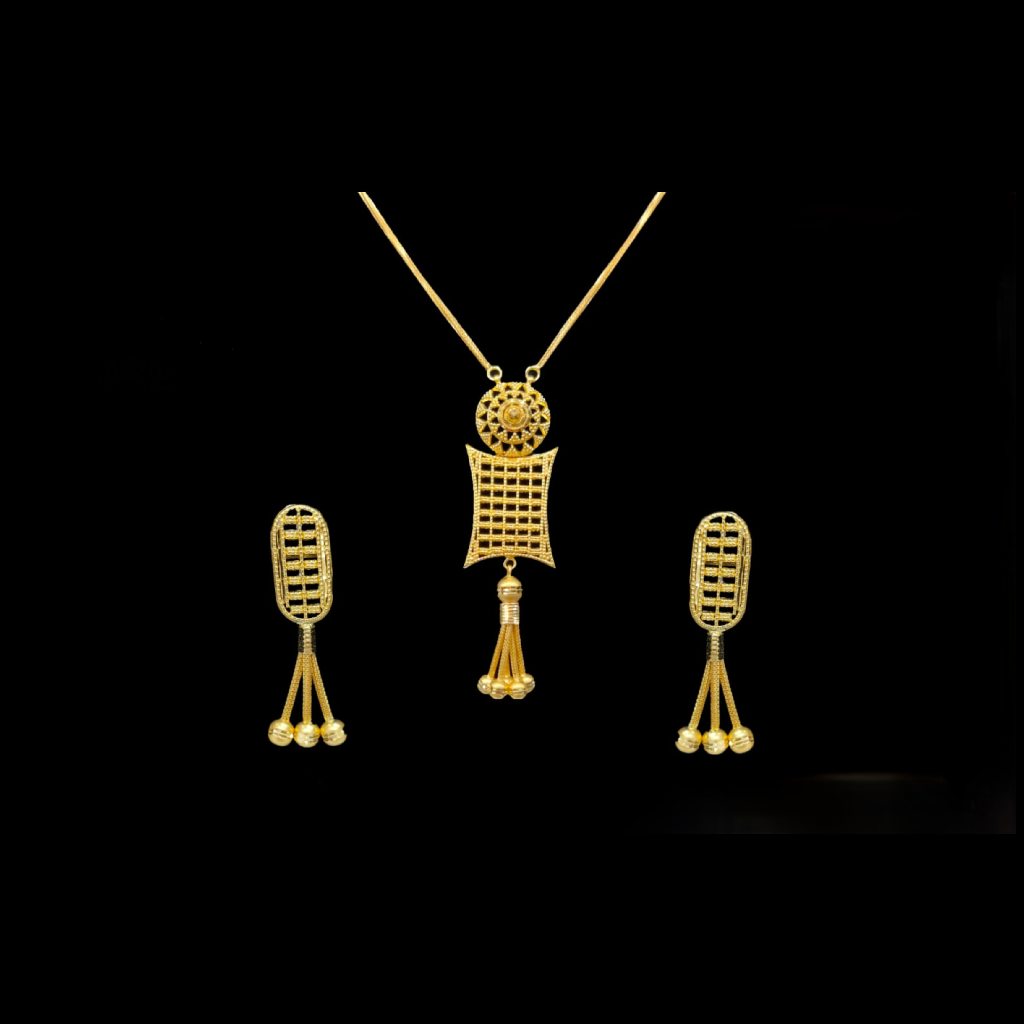 22K Gold Designer Zali Design Dokiya Set