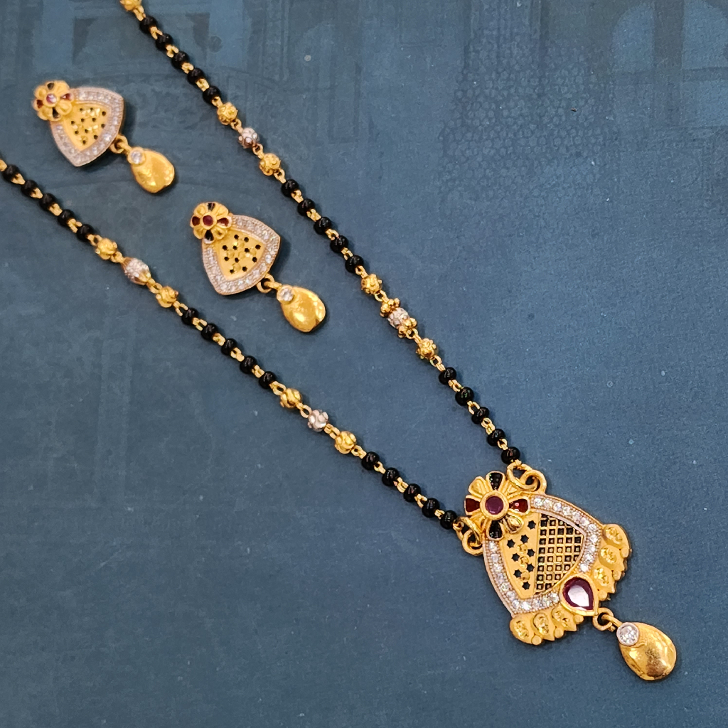 1.gram gold forming Antique Design mangalsutra