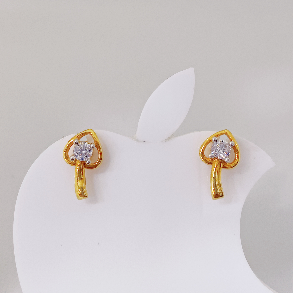 22k gold nice design exclusive stone ladies earring