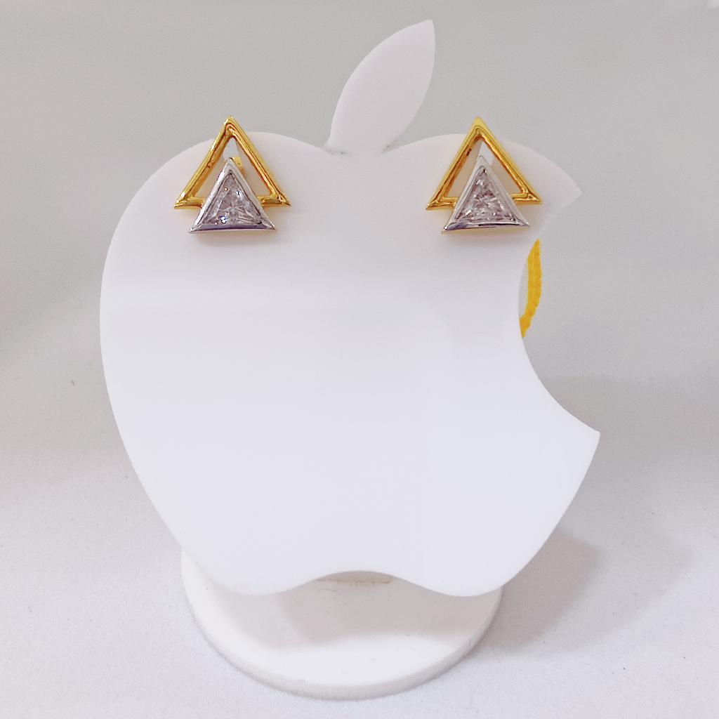 22k gold triangle shape exclusive ladies earring