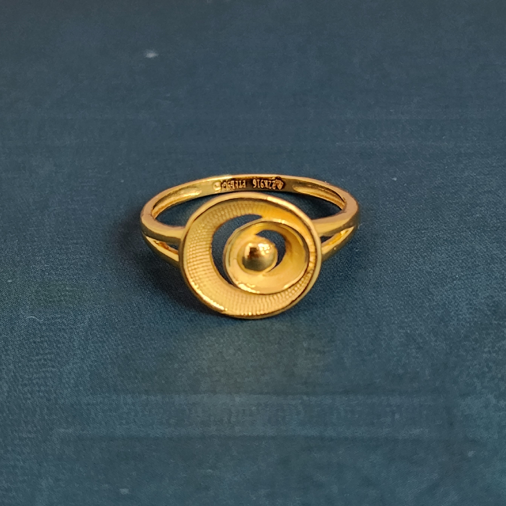 22k gold exclusive plain ladies ring