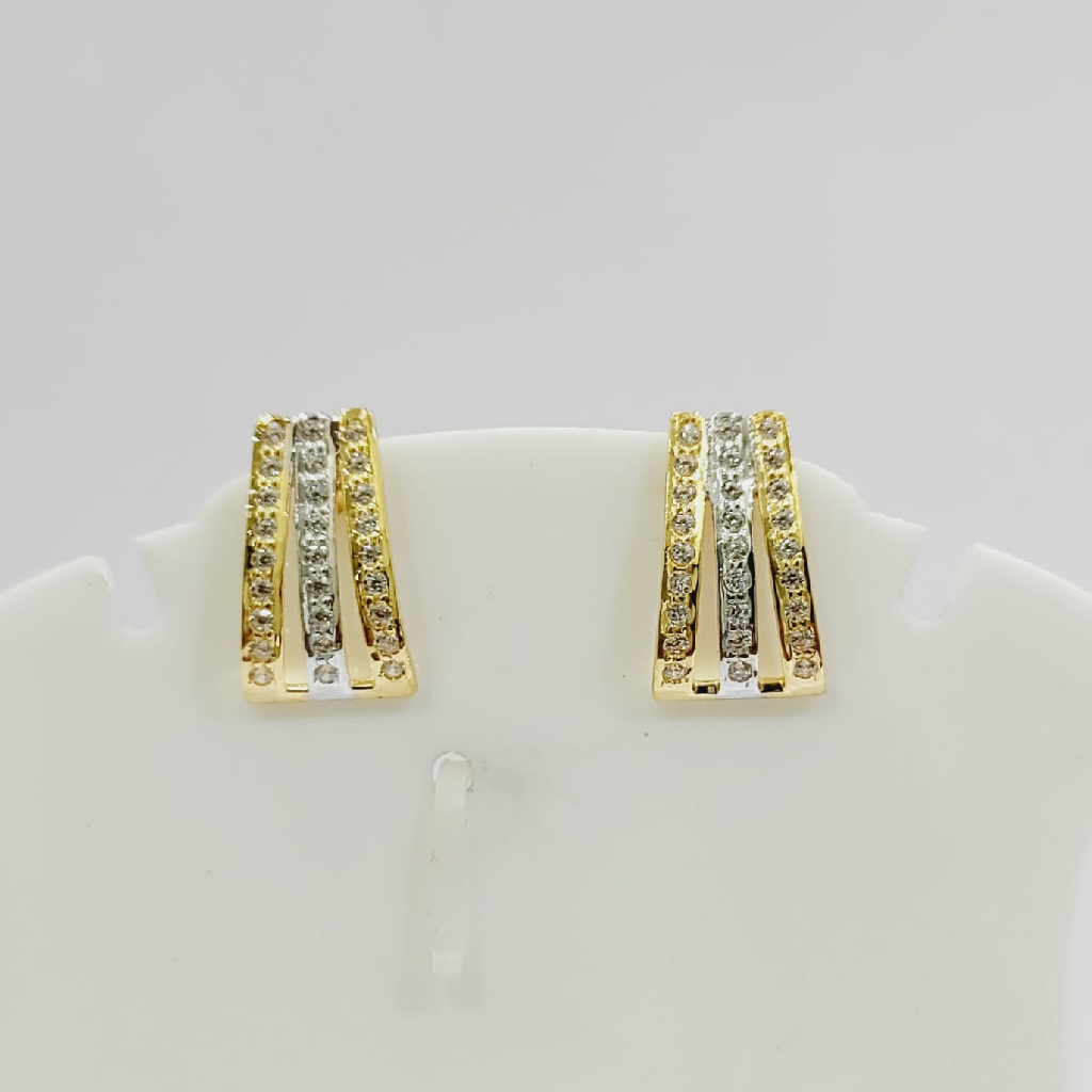 22k Yellow gold Plain CZ tops