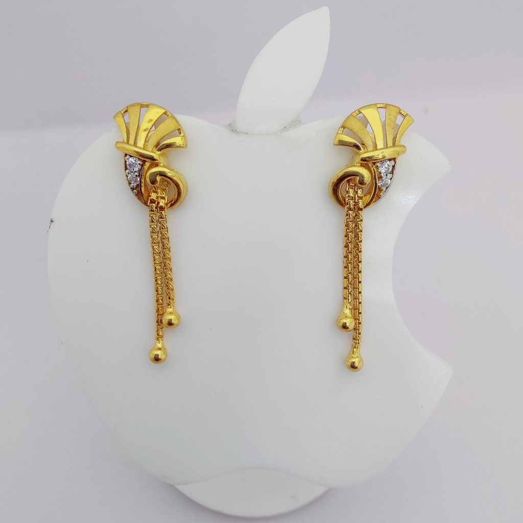 22k Gold Exclusive Hanging Design Earring