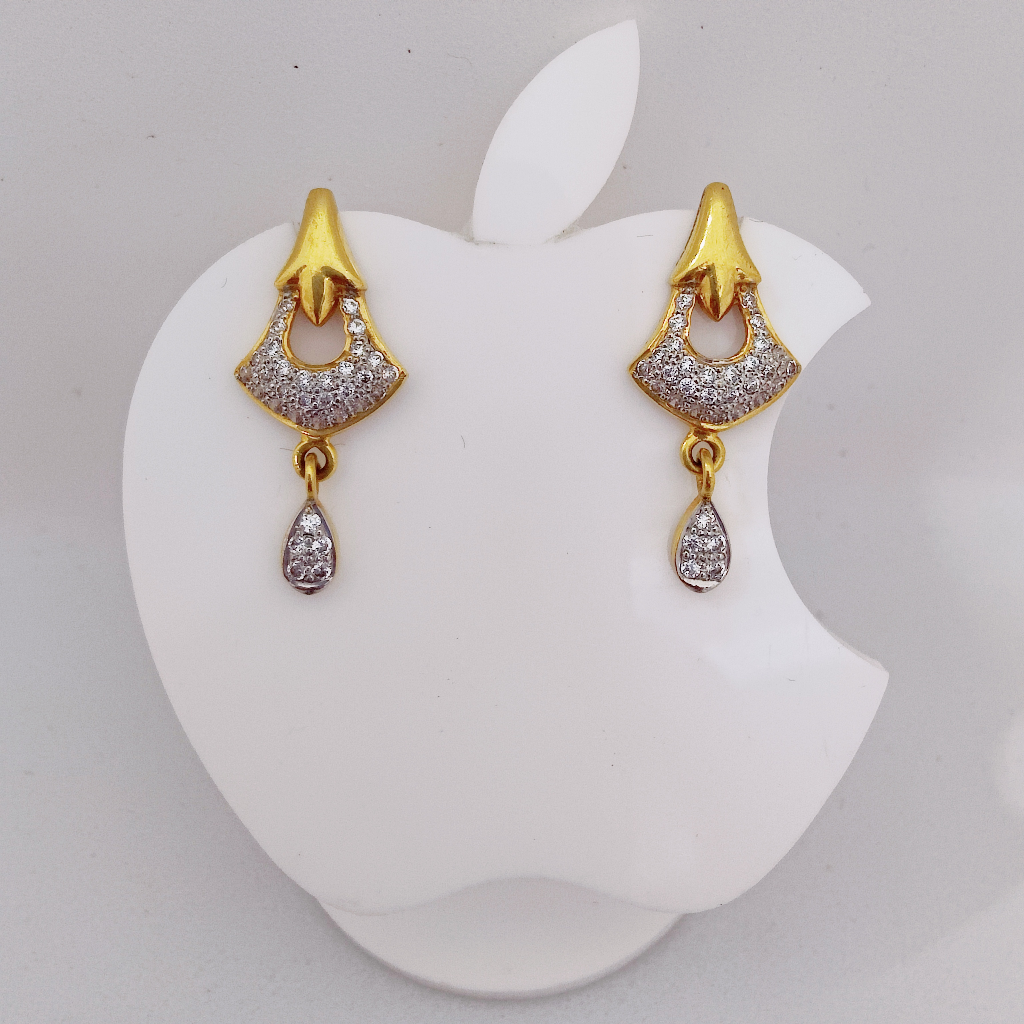 22k gold exclusive stone sitting ledies earring