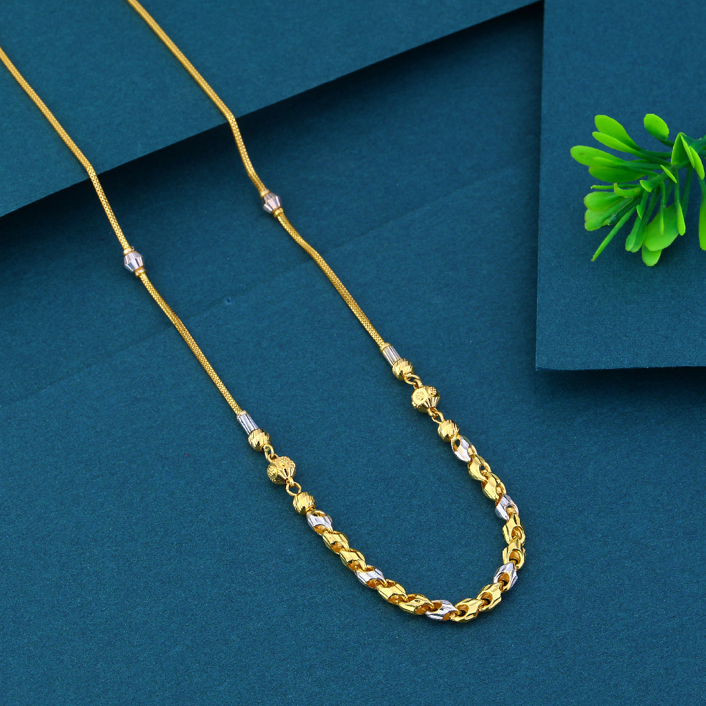 916 Gold Fancy And Classic Design Necklace