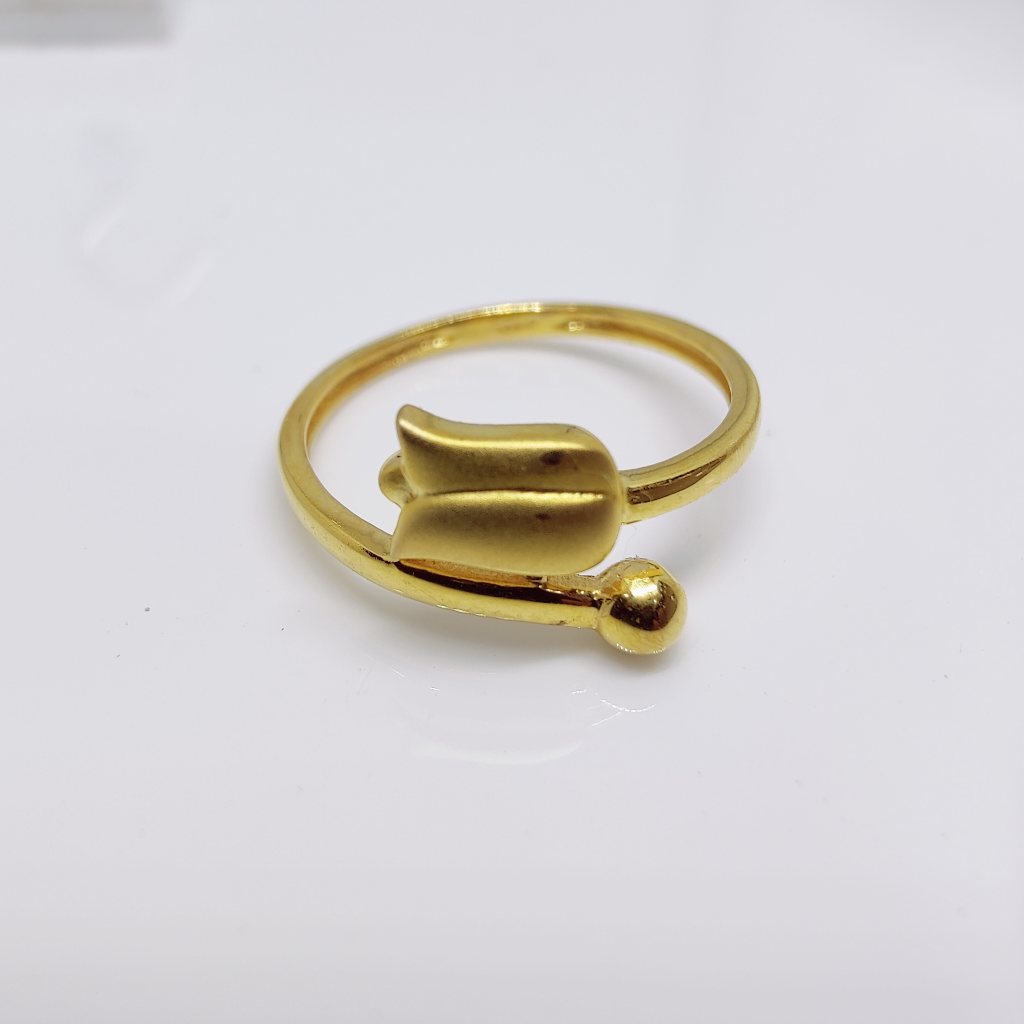 22k gold rose shape ladies ring