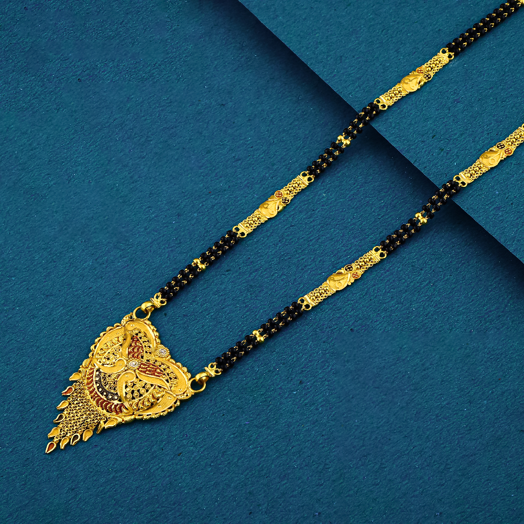 22K 916 Marriage Types Double Line Mangalsutra