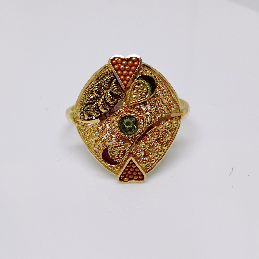 22k gold exclusive kalkatti ladies ring