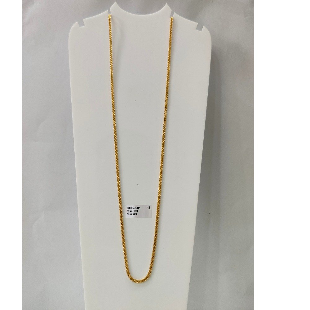 22KT Hallmark Gold Homely Wear Chain