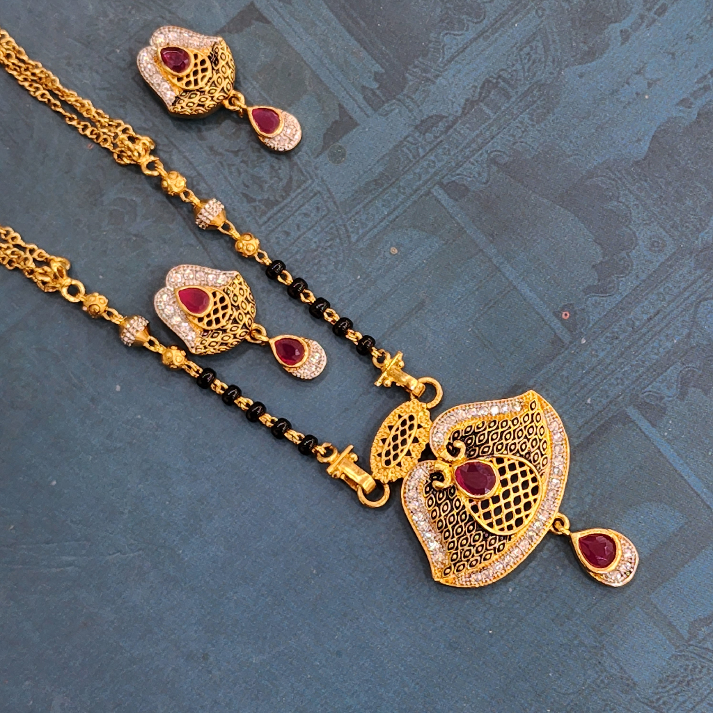 1.gram gold forming Kundan fashion jewellery mangalsutra