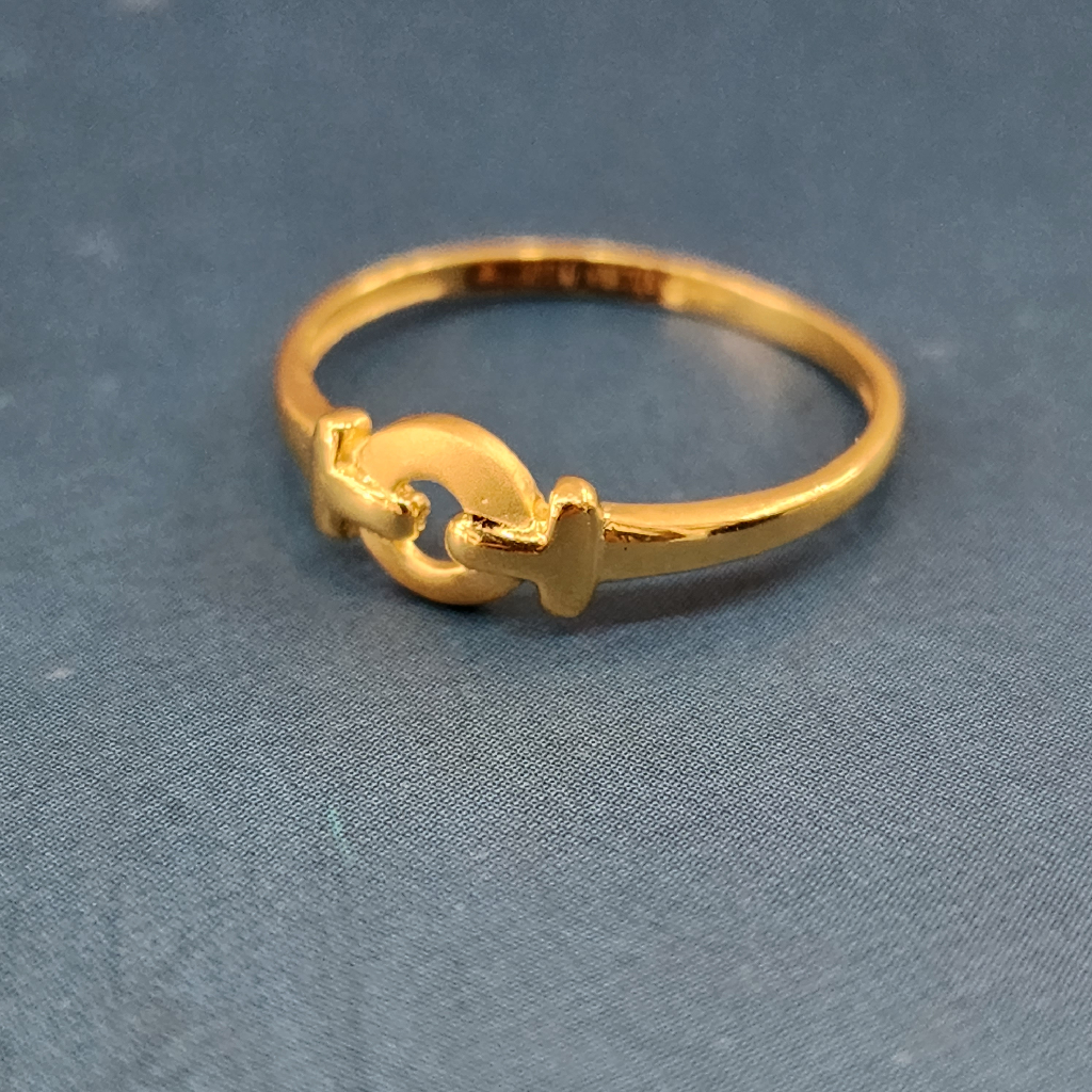 22k gold exclusive plain ladies ring