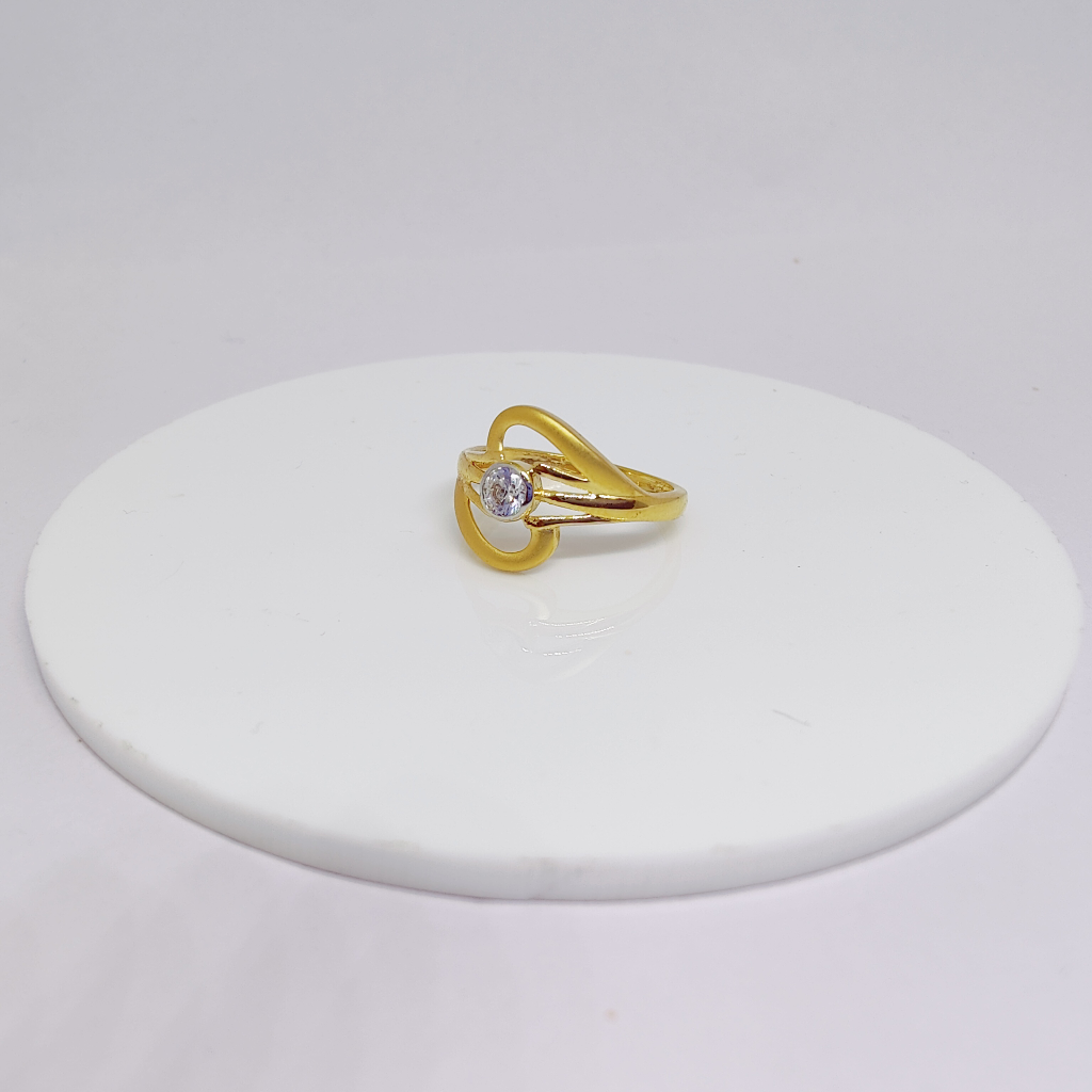 22k Gold Exclusive Single Stone Ring