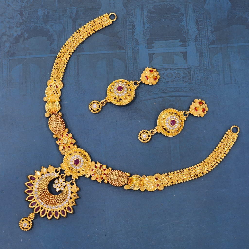 SPE Gold - Light Weight Gold Necklace Design | Poonamallee