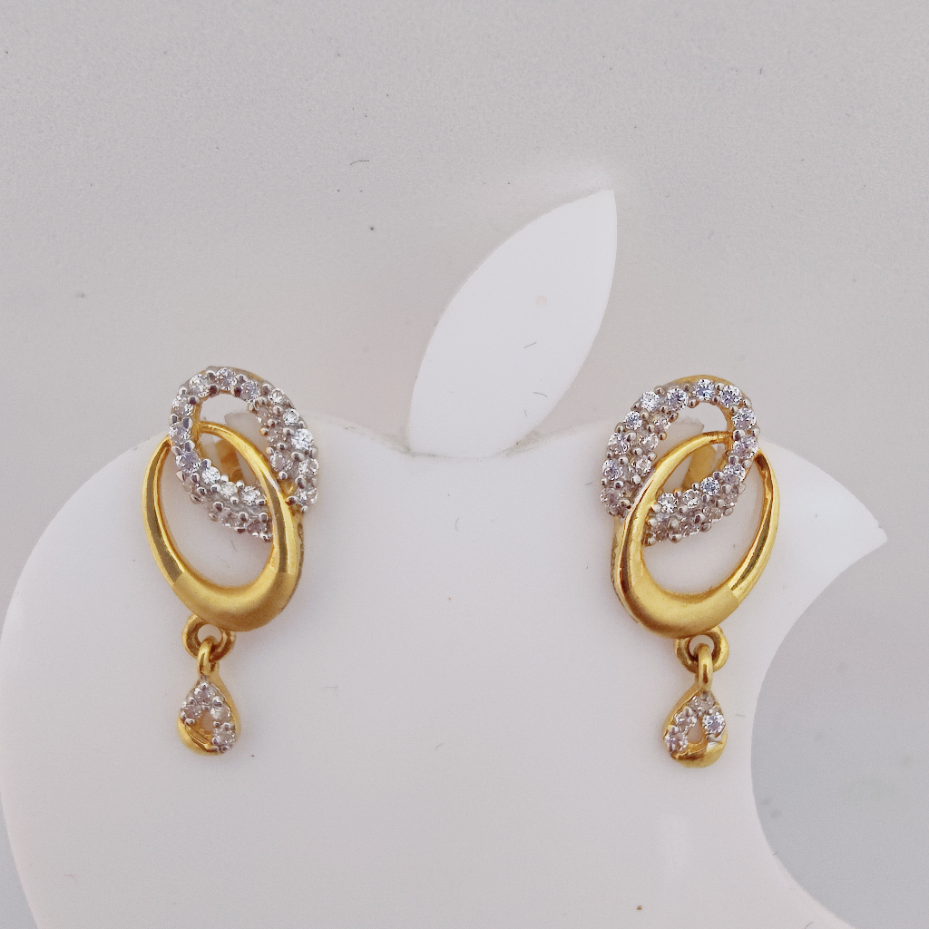 22k gold exclusive diamond hanging earring