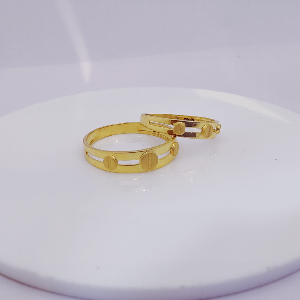 22k Gold Exclusive Couple Bands Ring