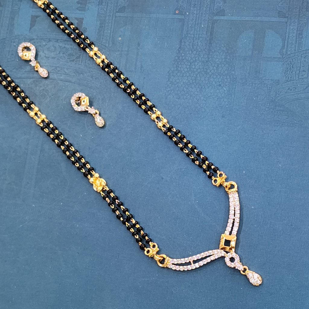 1.gram gold forming Light Weight  mangalsutra